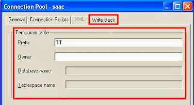 OBIEE connection pool write back option