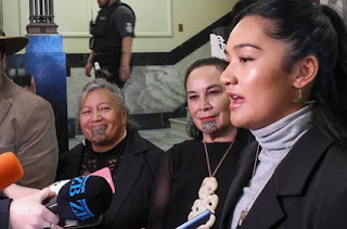 Hana-Rawhiti Maipi-Clarke rips up Treaty Bill, leads haka