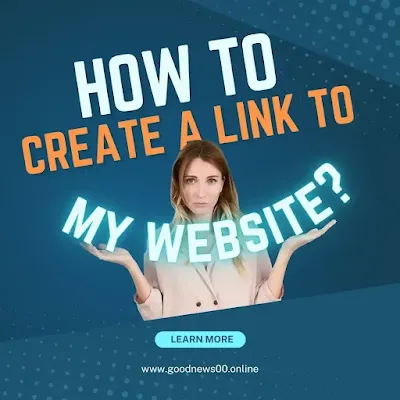 How do I create a link to my website?