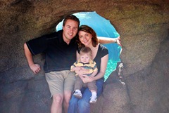 Happy Family at Penguin Exhibit