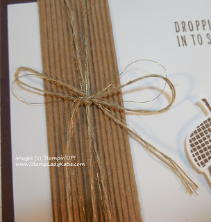 Close-up of Stampin'UP!'s Corrugated paper