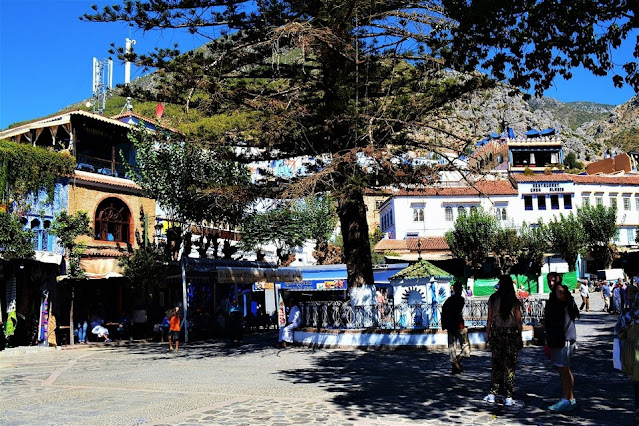 The Outa el Hammam Square, Chefchaouen, Morocco 🇲🇦