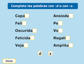 http://www.primerodecarlos.com/TERCERO_PRIMARIA/enero/Unidad_6/actividades/lengua/palabras_d_z/indice.swf