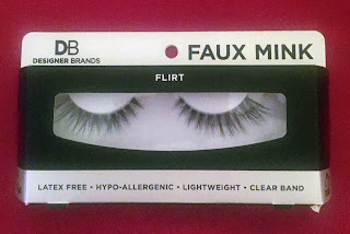 Designer Brands Faux Mink False Lashes in Flirt photo by me.