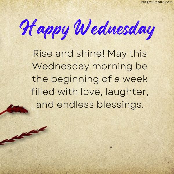 Good Morning Happy Wednesday Blessings Images