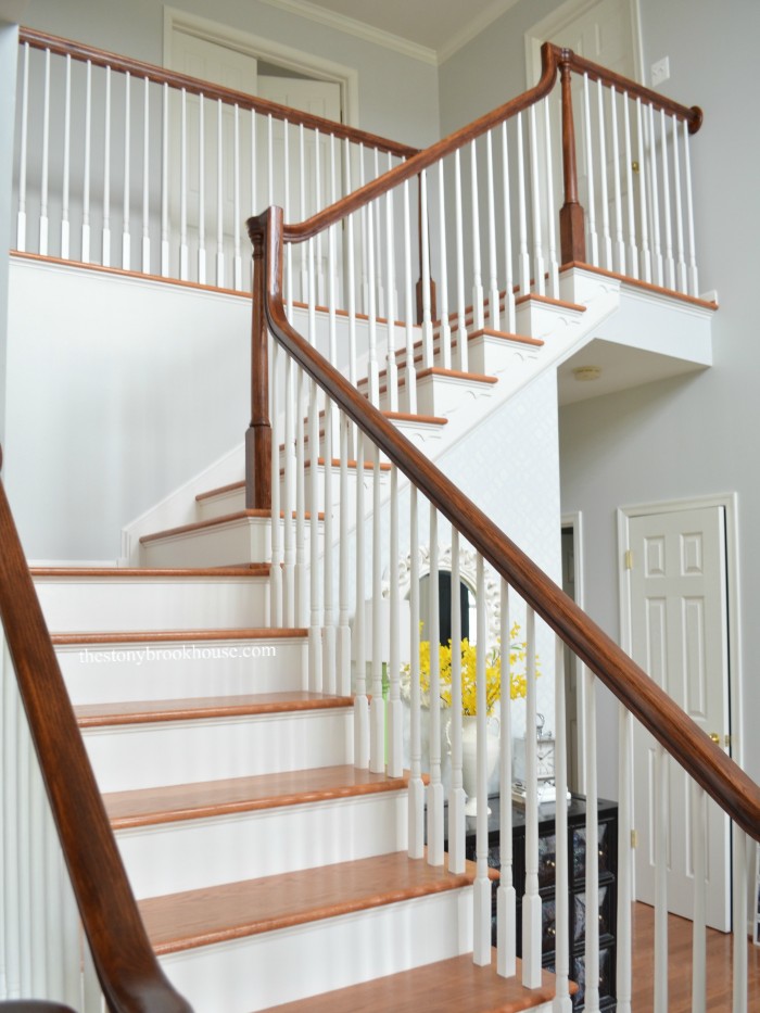 Staircase finished upper view