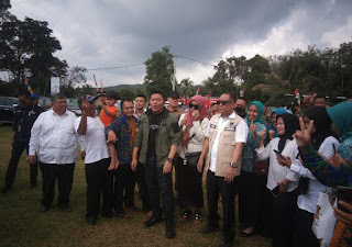 Kunjungan Gubernur Sumsel Ke Kabupaten Lahat Dalam Rangkaian Merealisasikan Jembatan Penghubung Kikim IIir Ke Pseksu