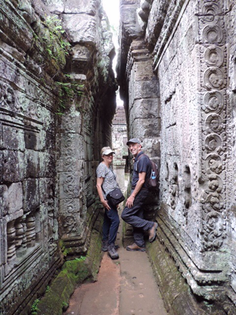 Preah Khan inner walls, Cambodja