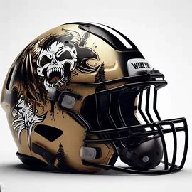 Wake Forest Demon Deacons Halloween Concept Helmets