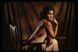 Pooja sawant photoshoot in backless saree