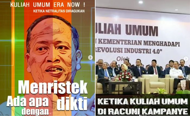 Menristekdikti Kampanye Jokowi Dibongkar Akun Opposite