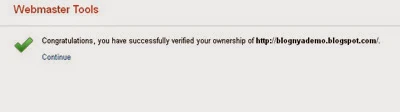 Memverifikasi Kepemilikan Situs Ke Google Webmaster Tools