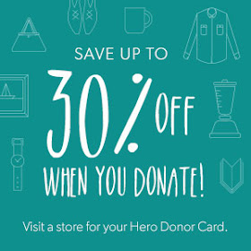 Save up to 30% when you donate your unwanted clothes. 