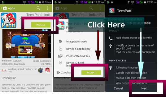Teen patti Screenshot - Download and Install on your Device