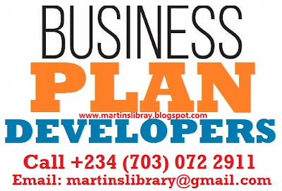 Business Plan Developers (consultants) in Nigeria - Call 07030722911