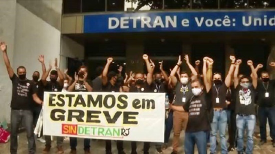 Funcionários do Detran entram em greve em todo o estado do RJ