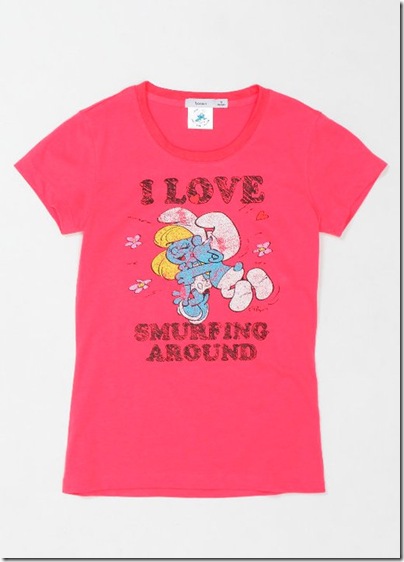 Woman Smurf Print Tee 06 - HKD 99