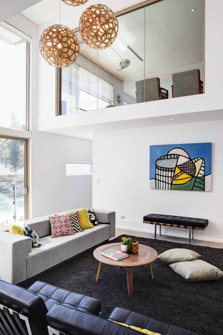 Living room in Contemporary style One27 Grovedale home by Mick Rule