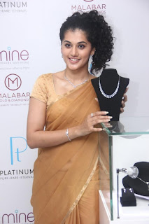 Actress Taapsee Launches Malabar Gold Platinum Collection Stills