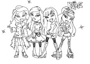 Bratz coloring pages