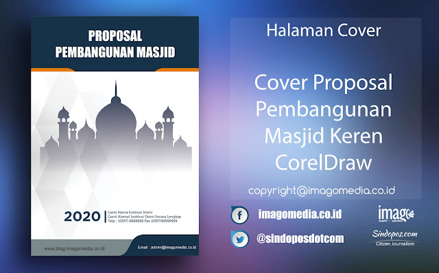 Cover Proposal Pembangunan Masjid Keren Corel Draw
