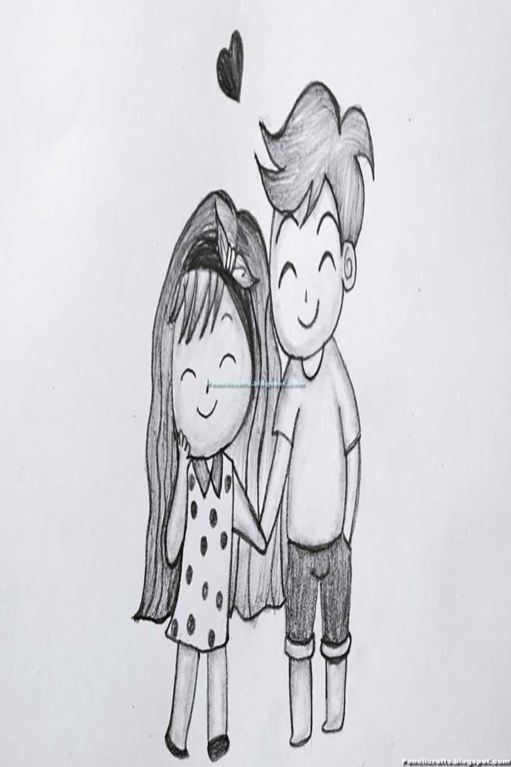 50+ Simple Love Pencil Drawings