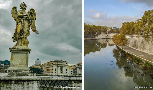 Roma: anjo de Bernini e Ponte Sisto