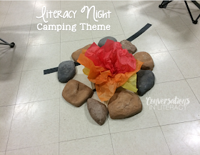 Family Literacy Night Camping Theme