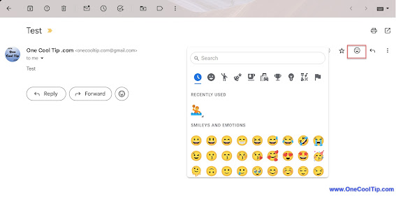 Web Gmail Reply Emoji