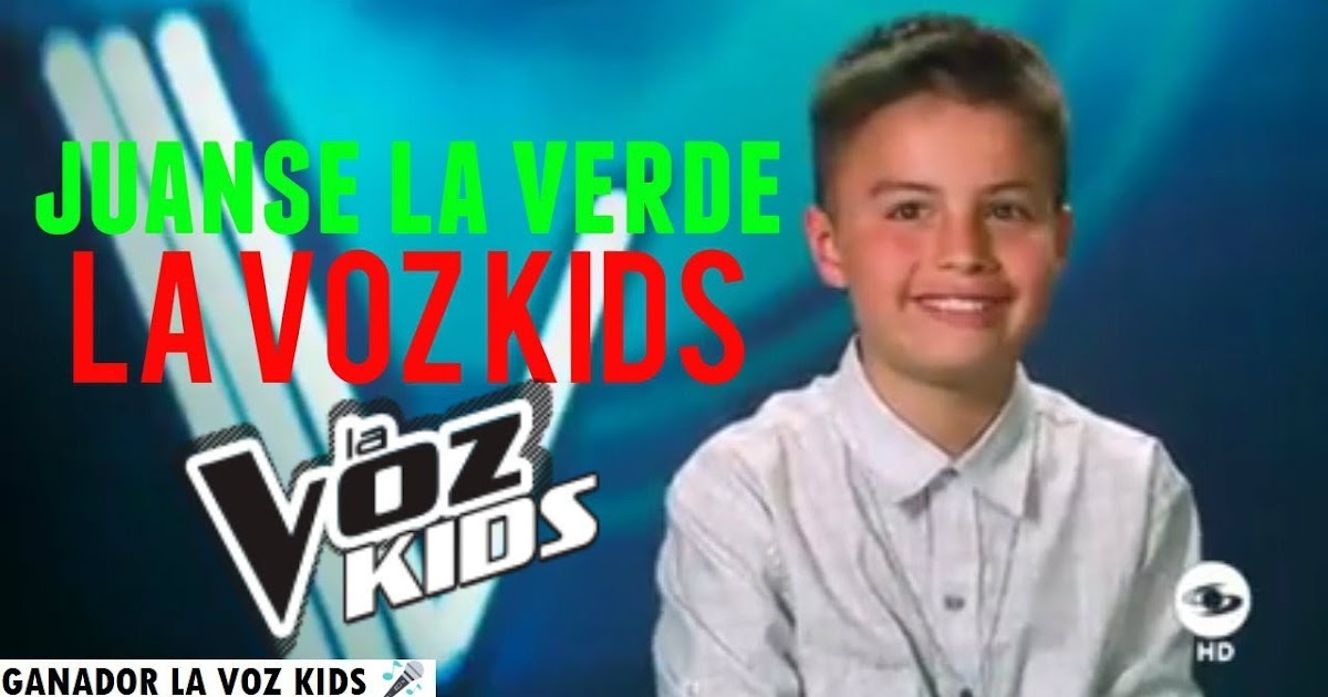 Juanse Laverde se convirtió en el ganador de La Voz Kids ...