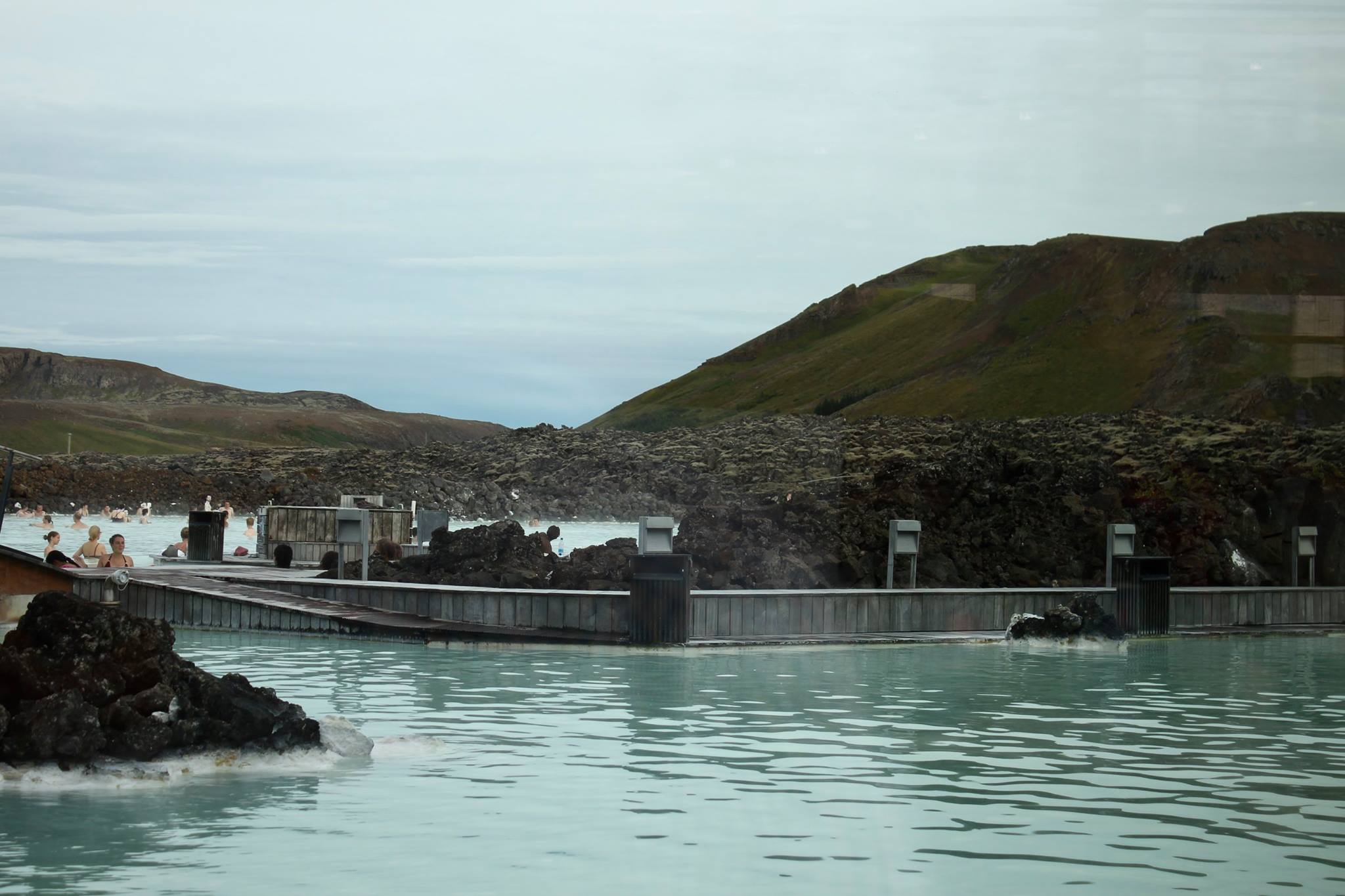 A view of the blue lagoon in Iceland before we entered the lagoon to spend a few hours