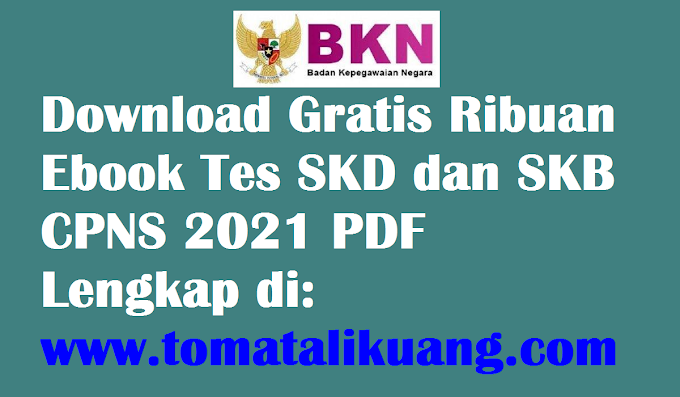 Download Gratis Ebook Tes Skd Dan Skb Cpns 2021 Pdf Semua Formasi Lengkap