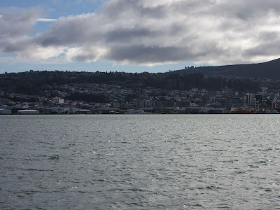 Dunedin desde la Península de Otago, en Nueva Zelanda