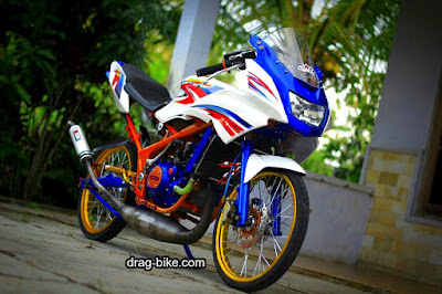 Foto Gambar Modifikasi NINJA RR Kontes Street Racing Drag Terbaik