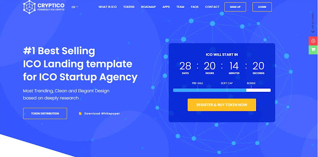 Cryptico is the best ICO Cryptocurrency WordPress theme. Investors, friends, and customers can browse ongoing and past campaigns. Customize content layouts in the Drag & Drop Builder with included shortcode generator and translate to any language. Cryptico is a WordPress theme designed with the cryptocurrency industry in mind. Its clean and minimal design focuses on the core aspects of cryptocurrency. The theme highlights information such as token price, token distribution, token supply and token sale date. In addition to this, it also comes with a built-in cryptocurrency landing page that allows users to quickly display their digital currency portfolio. Plus, Cryptico is equipped with an ICO landing page that allows users to launch their own ICO. With all these features combined, Cryptico is a one-stop solution for crypto enthusiasts looking to launch their own ICO.Cryptico ICO Cryptocurrency WordPress Theme provide you many amazing features like 12+ Homepage Layouts, Dark and Light version, Advanced WordPress Live Customizer.1-Click Importer Demo Content, Unlimited Color Styles, Create your custom color scheme with only a few clicks!, Demo Dummy Content XML Data Files Included., Translation-ready using provided POT file, Support Multi-Language Website, Compatible with WPML plugin, Compatible with Polylang plugin, Visual Composer Drop & Drag page buider with 19+ custom web element for create unlimited layouts and pages.,    Main Features Fully responsive, Countdown timer, Smooth Scrolling, Sticky header, CSS 3 animation, Includes Entire Font Awesome 628+ icons, Support contact form 7, 600+ Google Web Fonts, Post format support, Parallax background, Image Gallery, Cross browser support, Child Theme Ready, Very Clearly Documentation (Step by Step),