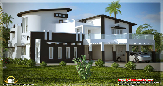 5 bedroom super luxury Indian home design