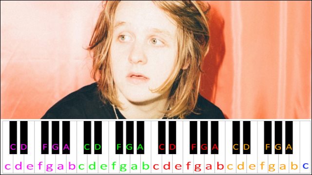 One by Lewis Capaldi Piano / Keyboard Easy Letter Notes for Beginners