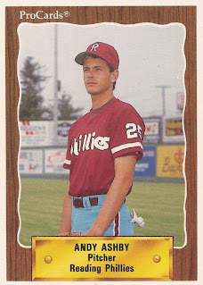 Andy Ashby 1990 Reading Phillies card