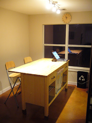 kitchen island with bar counter