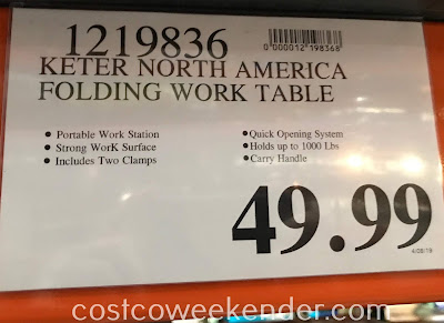 Deal for the Keter Folding Work Table at Costco