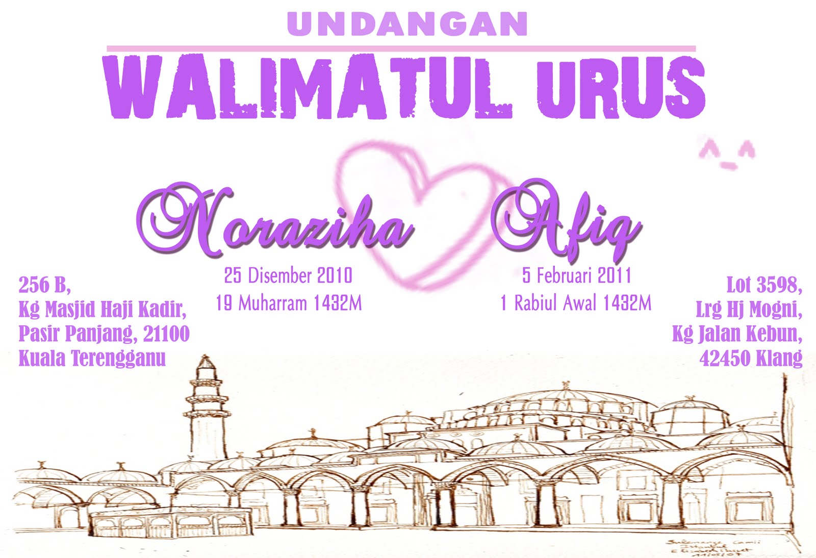 Warnai Kehidupan Anda: Undangan Walimatul Urus