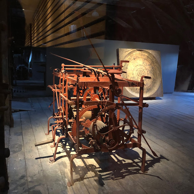 1731 Clock inside The Round Tower in Copenhagen