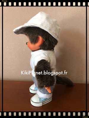 kiki monchhichi vintage couture vêtement casquette fait main handmade