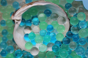  Water Bead Seaside Sensory Tub from The Imagination Tree