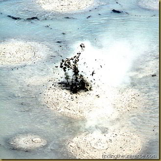 Bubbling mud pools near Wai-o-tapu thermal reserve - Rotorua - square crop