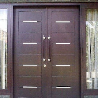 Motifl pintu minimalis 2 pintu kayu jati terbaru 2022