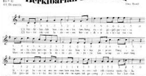 Kumpulan Not Angka Lagu Wajib dan Not Lagu Daerah  Warna 