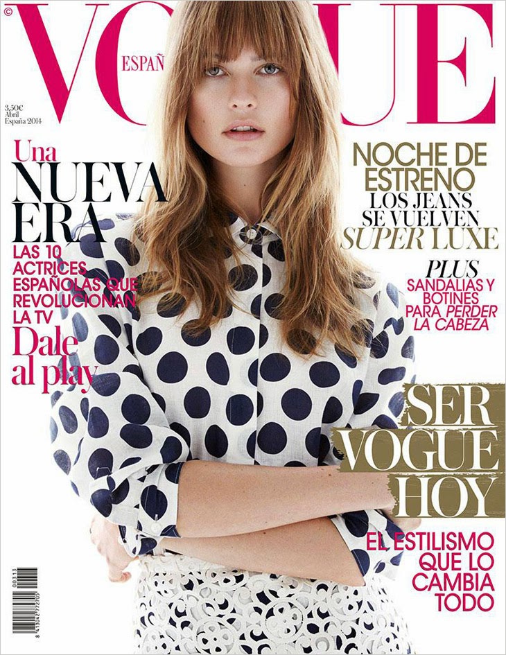 Behati Prinsloo Covers Vogue Spain, April 2014