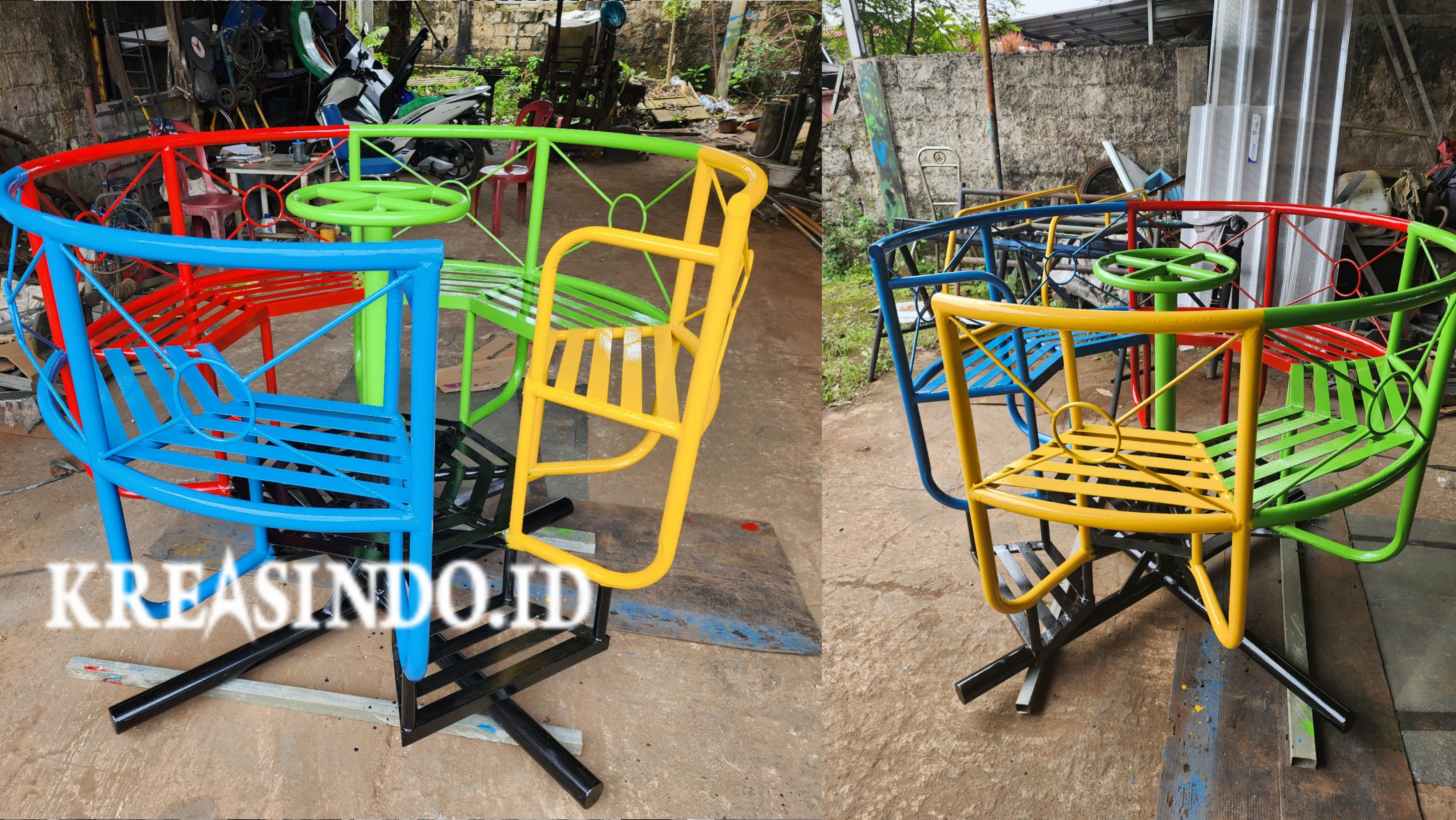 Jasa Mainan TK Outdoor || Mangkok Putar Termurah di Jabodetabek