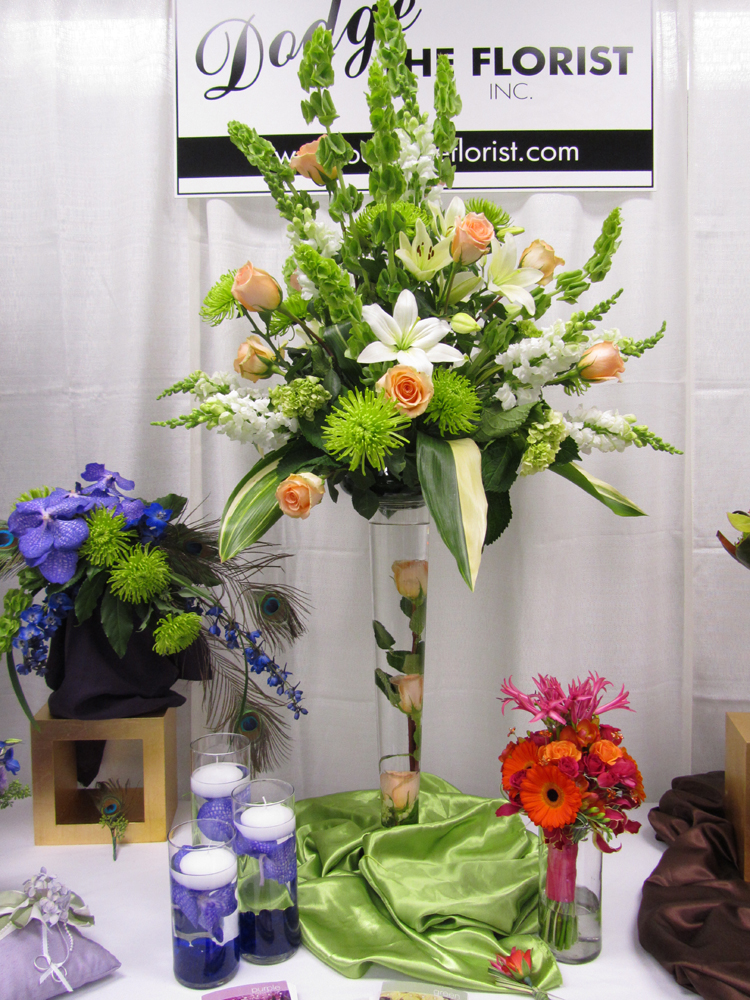 We always like to do a tall centerpiece such as this for the shows 
